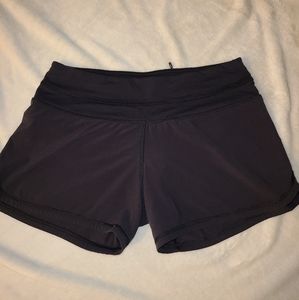 Lululemon black running shorts